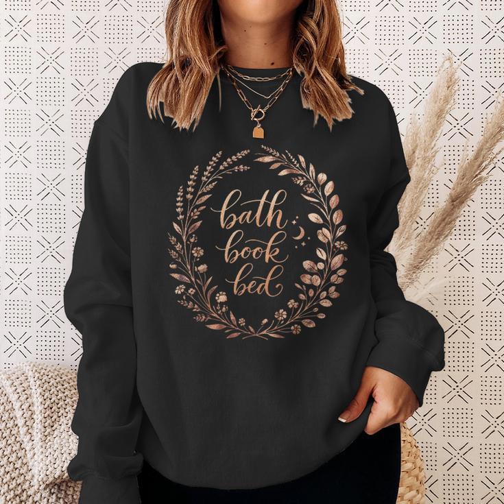 Bath Book Bed Book Lover Self-Care For Women Sweatshirt Gifts for Her