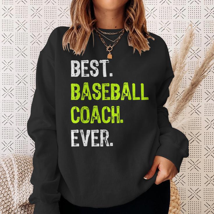 Best Baseball Coach Ever スウェットシャツ 彼女への贈り物