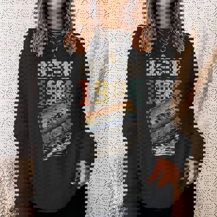 Best Of 1986 カセットテープ 40年 音楽 レトロ 誕生日 スウェットシャツ 彼女への贈り物