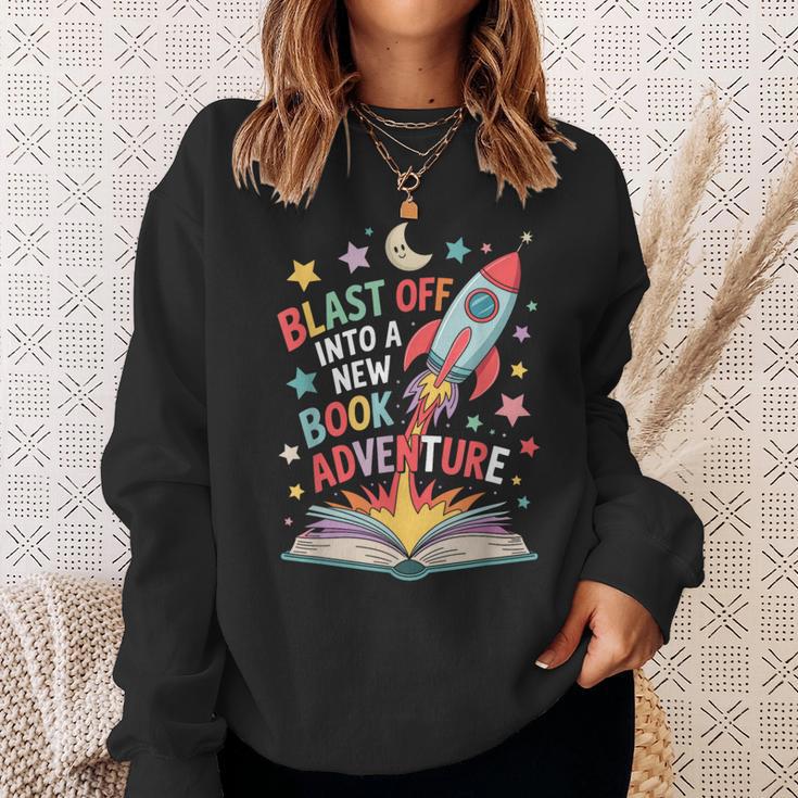 Book Adventure Reading Fun For Kids And Young Readers Sweatshirt Gifts for Her