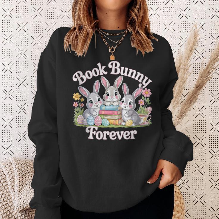Book Bunny Forever Easter Reading Librarian Bookworm Sweatshirt Gifts for Her Book Bunny Forever Easter Reading Librarian Bookworm Sweatshirt Gifts for Her