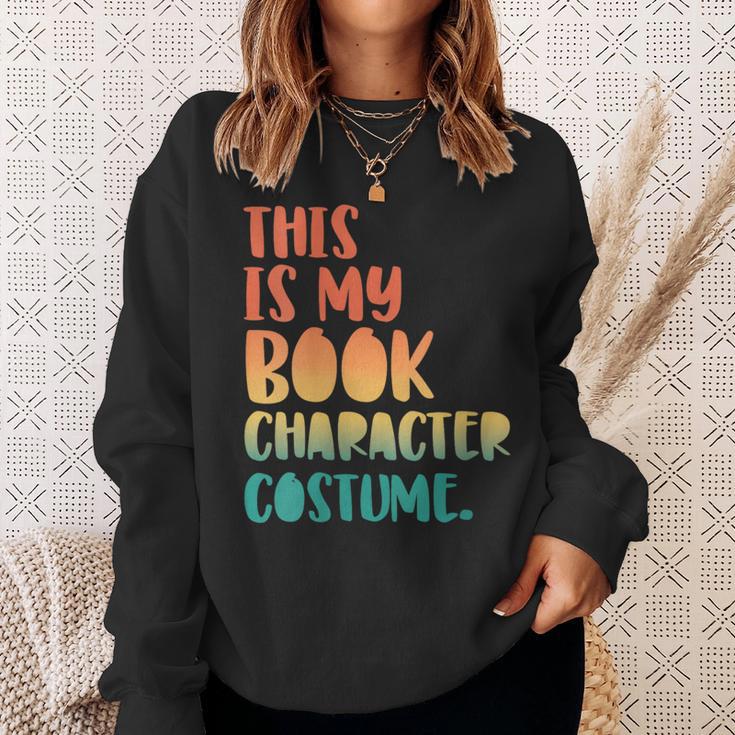 This Is My Book Character Costume Retro Halloween Sweatshirt Gifts for Her