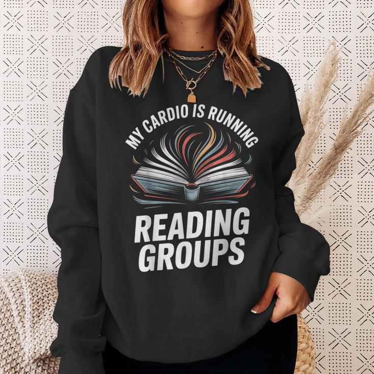 Book Club Fans My Cardio Reading Groups Quote Sweatshirt Gifts for Her Book Club Fans My Cardio Reading Groups Quote Sweatshirt Gifts for Her