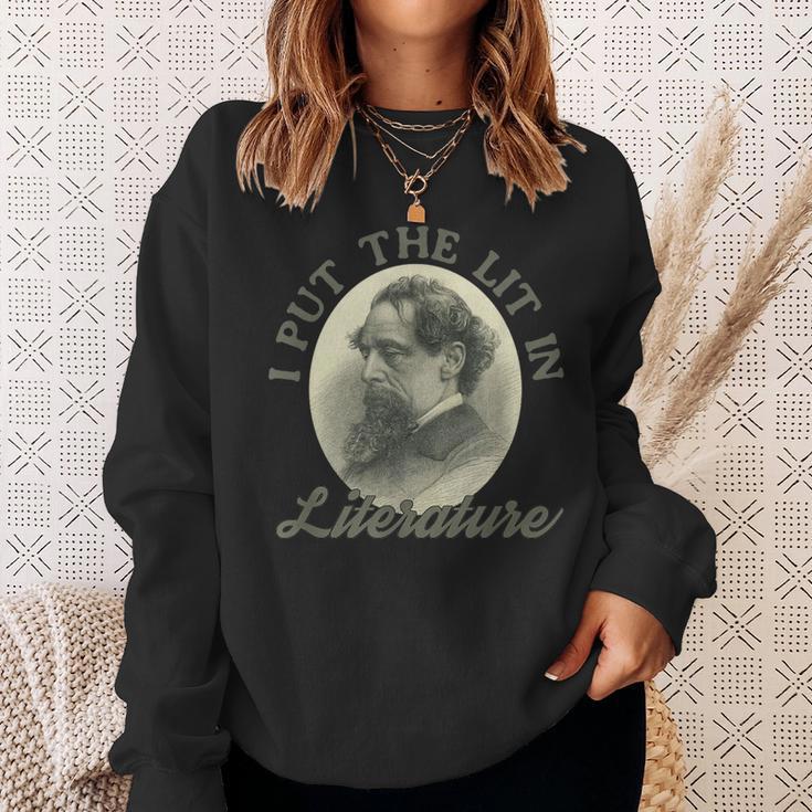 Book Club I Put The Lit In Literature Charles Dickens Sweatshirt Gifts for Her Book Club I Put The Lit In Literature Charles Dickens Sweatshirt Gifts for Her