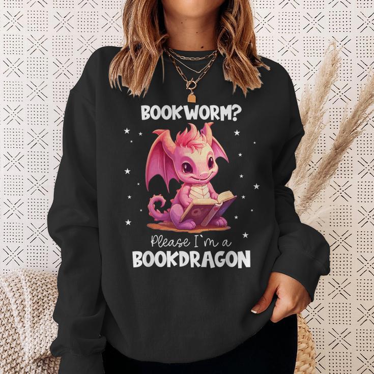 I Am The Book Dragon Bookworm Reading Book Lover Sweatshirt Gifts for Her