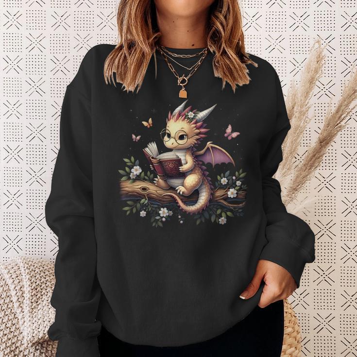 Book Dragon Sweatshirt Gifts for Her