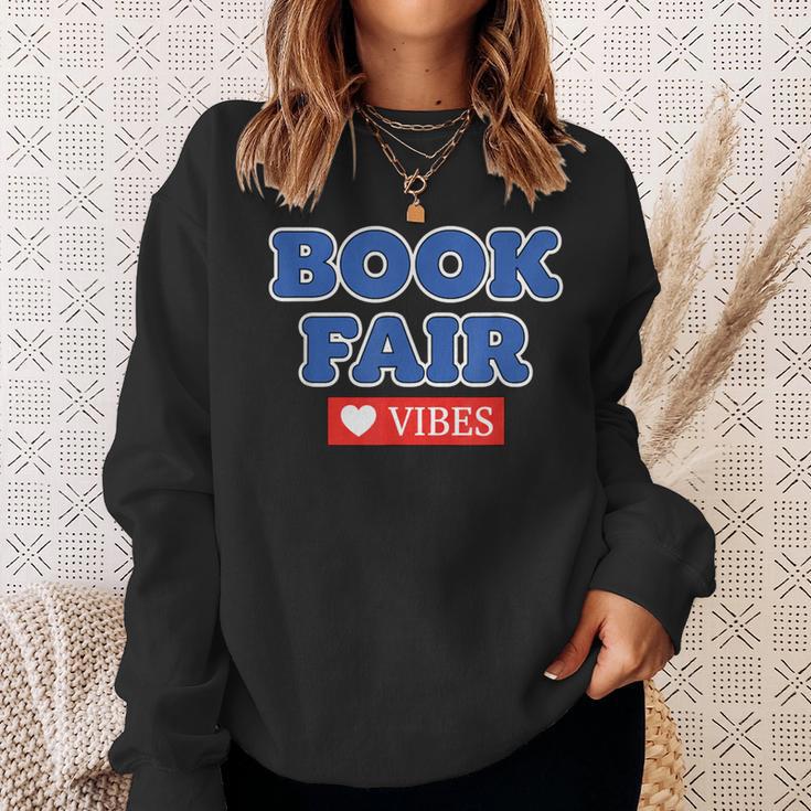 Book Fair Vibes Kids Retro Book Fair Book Lover Sweatshirt Gifts for Her