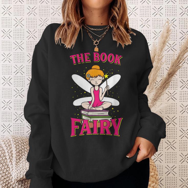 The Book Fairy Reading Teacher Librarian Men Women Sweatshirt Gifts for Her
