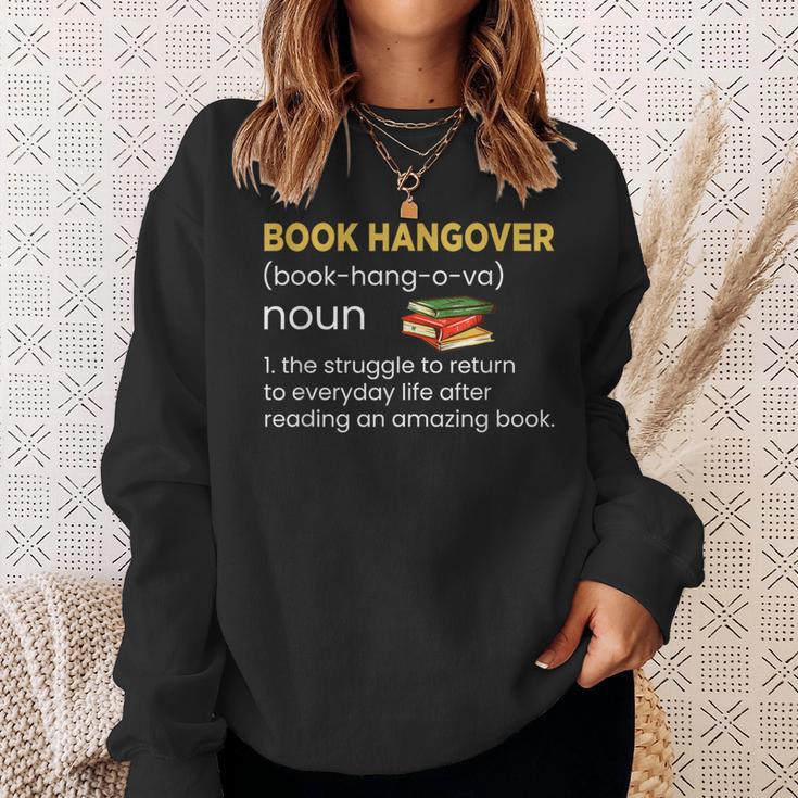 Book Hangover Definition Reading Lover Sweatshirt Gifts for Her