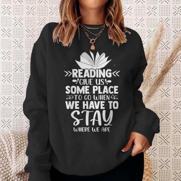 Book Lover Graphic For Librarians And Book Readers Sweatshirt Gifts for Her