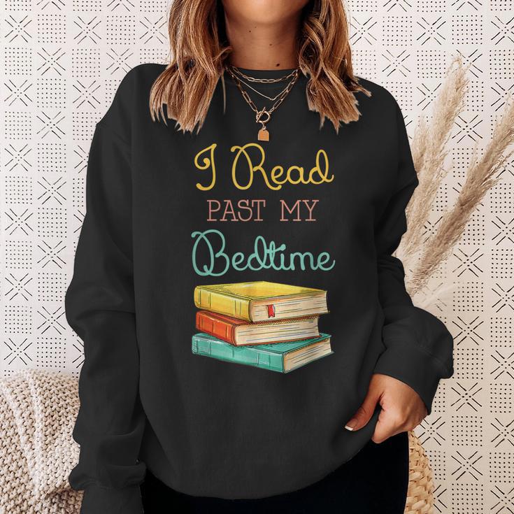Book Lover I Read Past My Bedtime Sweatshirt Gifts for Her