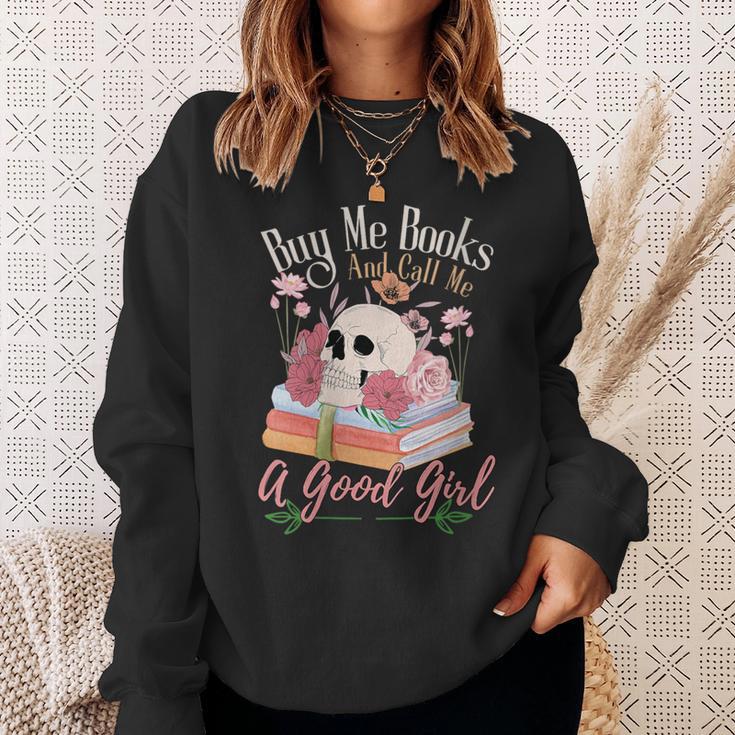 Book Lover Saying Buy Me Books And Call Me A Good Girl Sweatshirt Gifts for Her Book Lover Saying Buy Me Books And Call Me A Good Girl Sweatshirt Gifts for Her