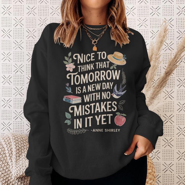 Book Lover Tomorrow Quote Anne Shirley Sweatshirt Gifts for Her