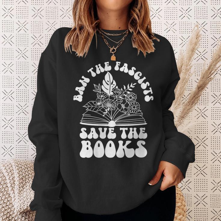Book Lovers Ban The Fascists Save The Books Book Lovers Sweatshirt Gifts for Her