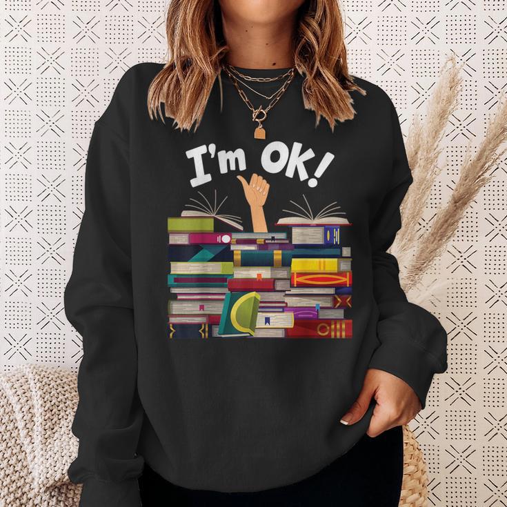 Book Lovers Bookworm Book Nerd I'm Ok Sweatshirt Gifts for Her Book Lovers Bookworm Book Nerd I'm Ok Sweatshirt Gifts for Her