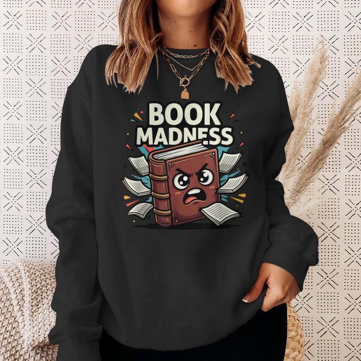 Book Madness Reading Lover School Humor Sweatshirt Gifts for Her