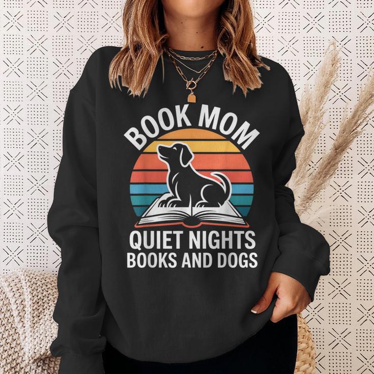 Book Mom Quiet Nights Books And Dogs Sweatshirt Gifts for Her Book Mom Quiet Nights Books And Dogs Sweatshirt Gifts for Her