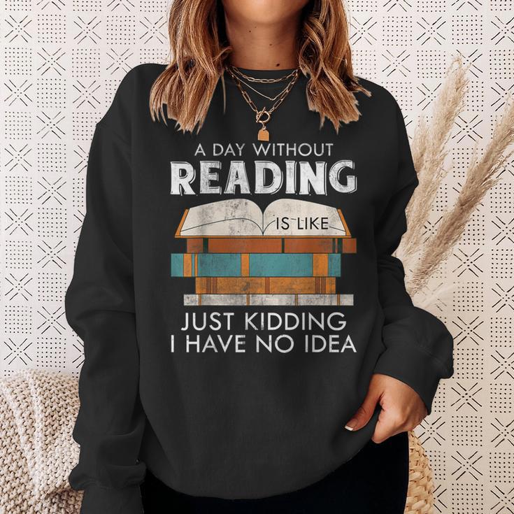Book Nerd Librarian Bibliophile Library Reading Sweatshirt Gifts for Her