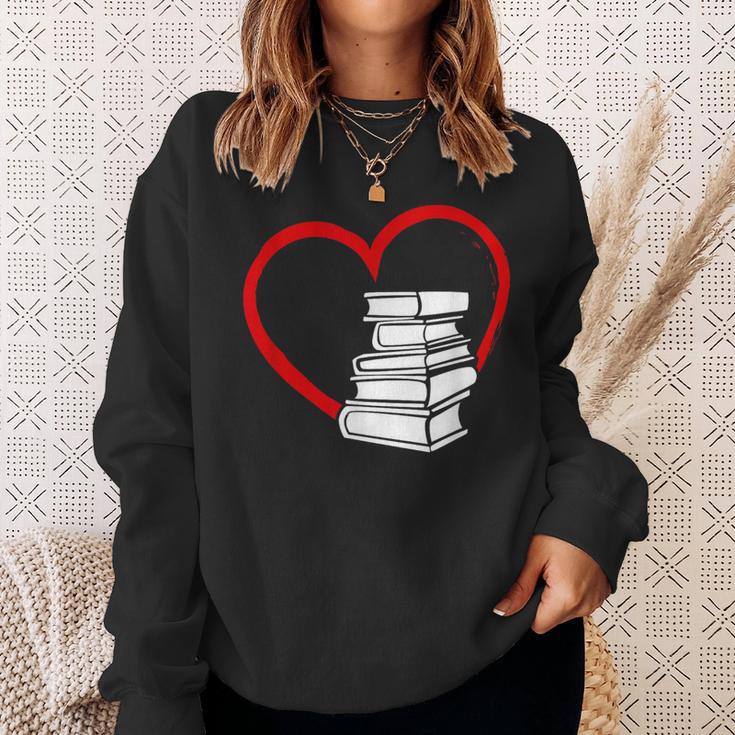 Book Nerd's Book Lover's Valentine's Day Sweatshirt Gifts for Her