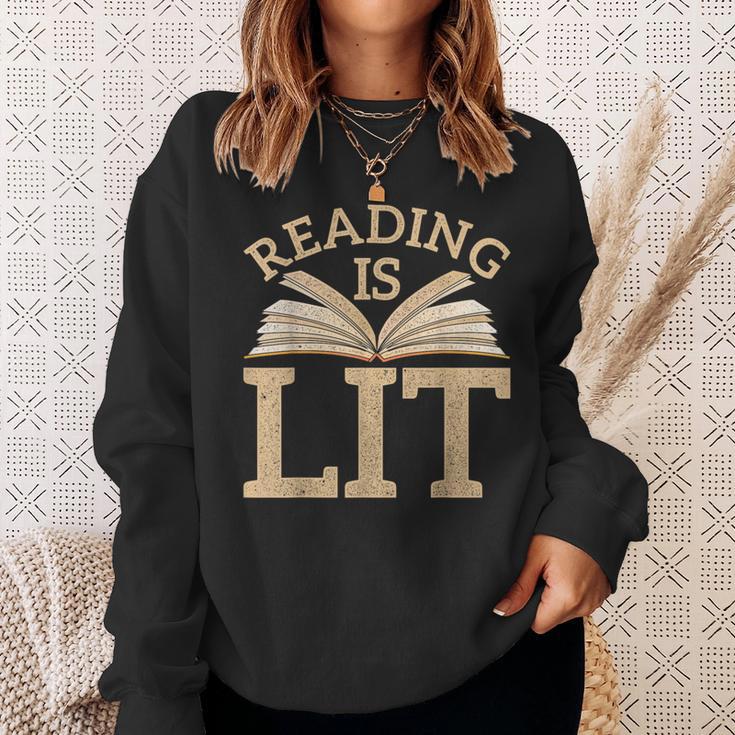 Book Novel Abendteuer Story Reading Sweatshirt Gifts for Her