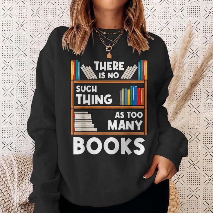 Book Reader Reading Lover Librarian Bookshelf Sweatshirt Gifts for Her