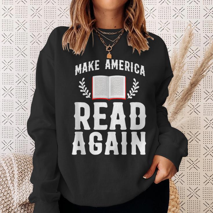 Book Reading Make America Read Again Sweatshirt Gifts for Her