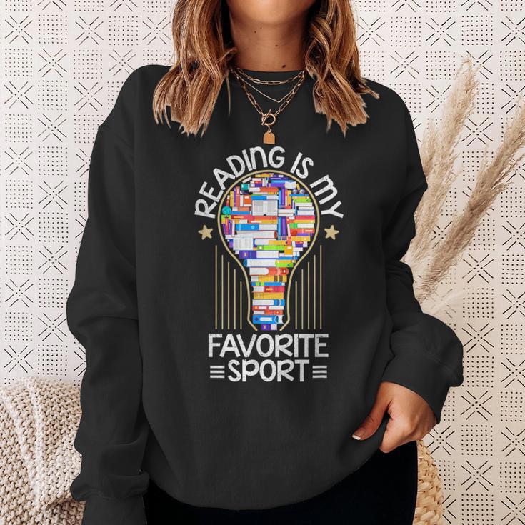 Book Reading Is My Favorite Sport Book Lover T-Shirt Sweatshirt Gifts for Her