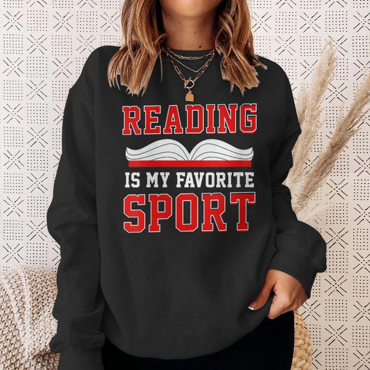 Book Reading Reading Is My Favorite Sport Sweatshirt Gifts for Her Book Reading Reading Is My Favorite Sport Sweatshirt Gifts for Her