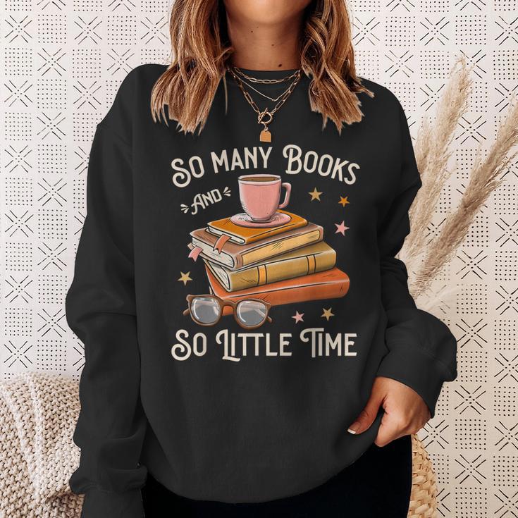 Book Reading Kafee Librarian Vele Books And Little Time Sweatshirt Gifts for Her