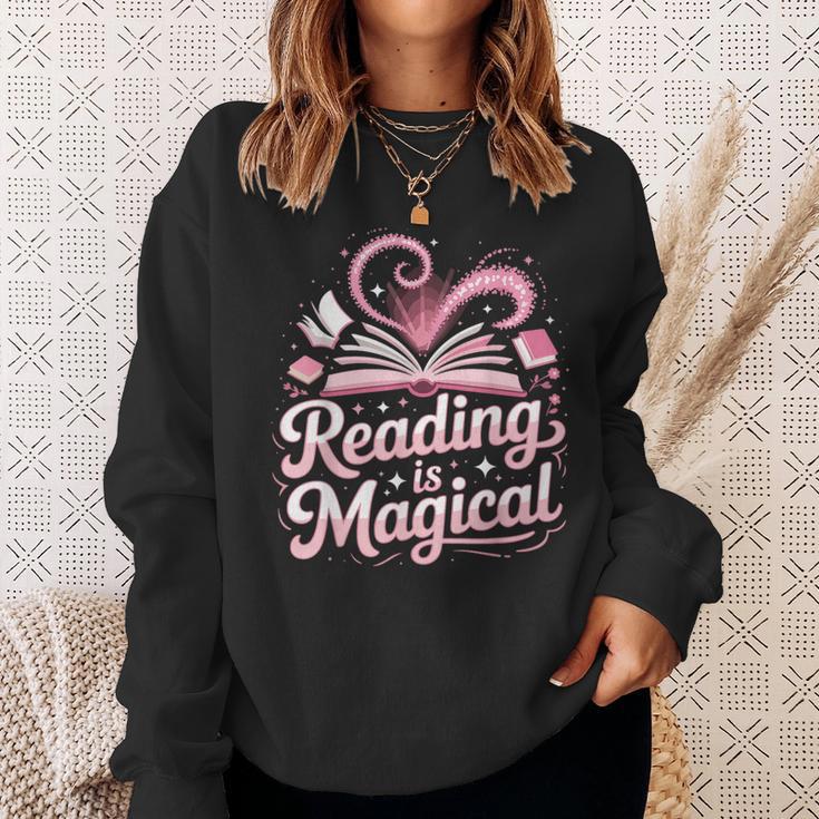 Book Reading Reading Is Magical Sweatshirt Gifts for Her