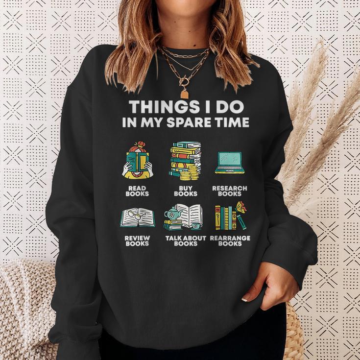 Book Reading Reviewing Books Free Time Bookworm Bookish Sweatshirt Gifts for Her