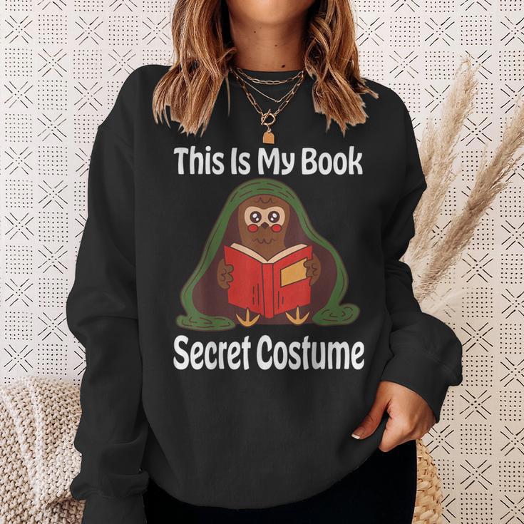 This Is My Book Secret Costume Pigeon Bird Kids Reading Sweatshirt Gifts for Her
