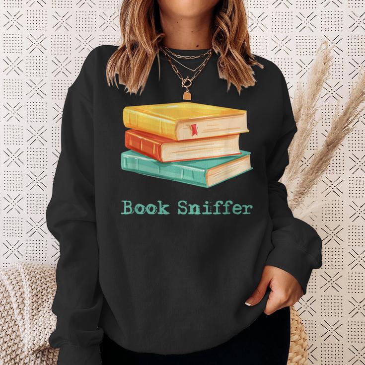 Book Sniffer Sniffing Booksniffing For Readers Sweatshirt Gifts for Her