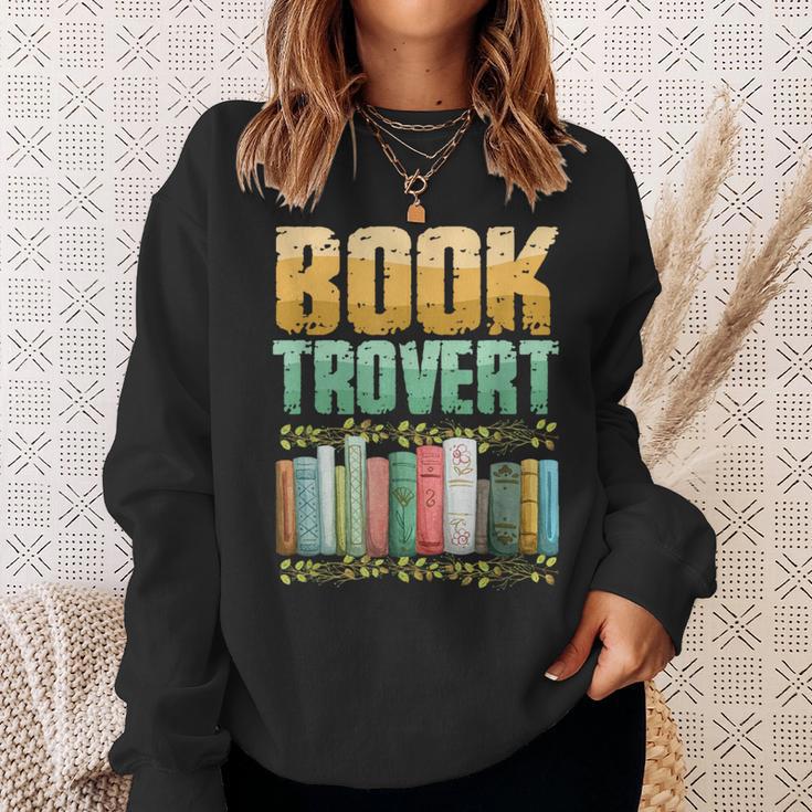 Book Trovert Introvert Reader Sweatshirt Gifts for Her Book Trovert Introvert Reader Sweatshirt Gifts for Her