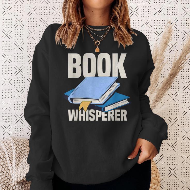 Book Whisperer Library Books Sweatshirt Gifts for Her