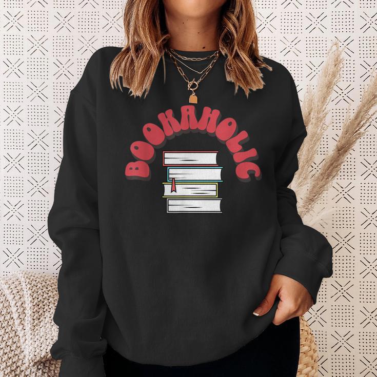 Bookaholic Book Lovers Librarian Teacher Book Reader Sweatshirt Gifts for Her