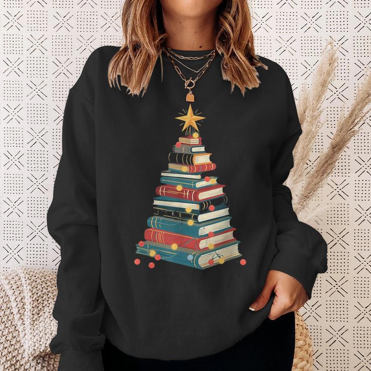 All Booked For Christmas Book Sweatshirt Gifts for Her