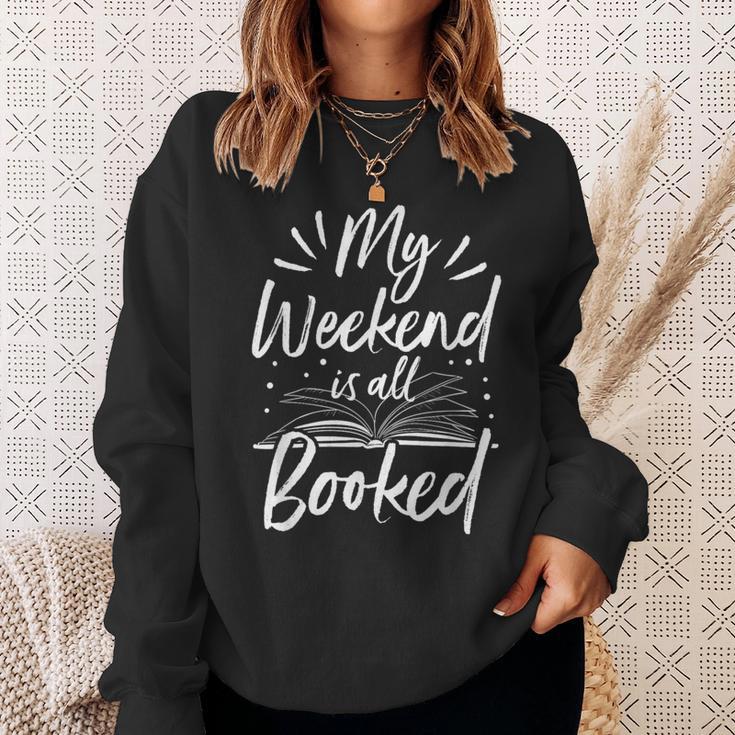 My Weekend Is All Booked Cute Book Reader Tshirt Sweatshirt Gifts for Her
