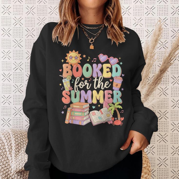 Booked For The Summer Cute Book Reading Women Girls Sweatshirt Gifts for Her