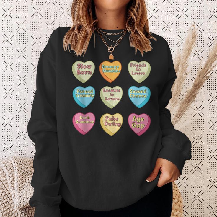 Bookish Romance Tropes Smut Reader Spicy Book Lover Sweatshirt Gifts for Her