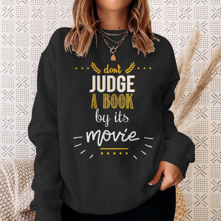 Booklovers Don't Judge A Book By Its Movie Sweatshirt Gifts for Her