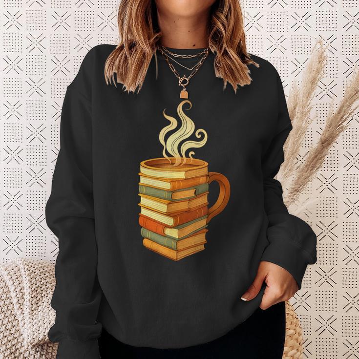Books Coffee Mug Reading Lover Literary Bibliophile Sweatshirt Gifts for Her