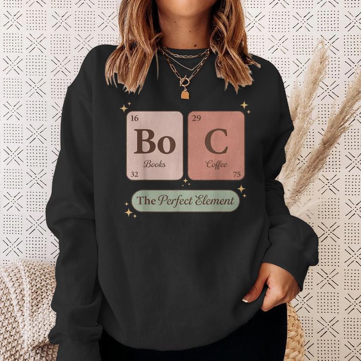 Books And Coffee Periodic Table Elements The Perfect Element Sweatshirt Gifts for Her