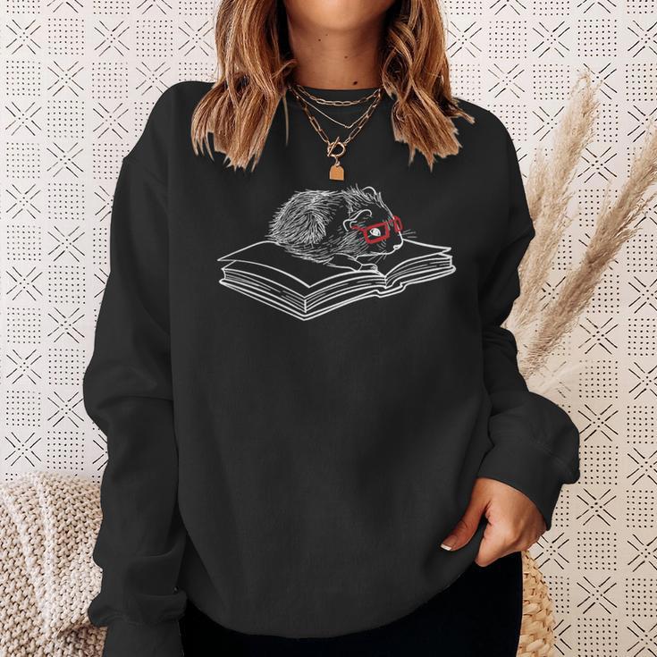 Books And Guinea Pigs Reading Literature Sweatshirt Gifts for Her