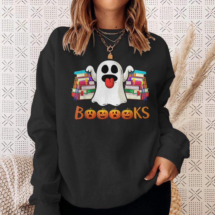Books Lovers Boo Scary GhostShirt Sweatshirt Gifts for Her