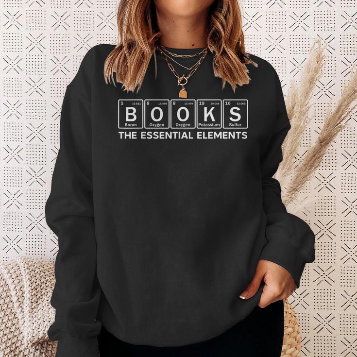 Books In Periodic Table Elements Sweatshirt Gifts for Her Books In Periodic Table Elements Sweatshirt Gifts for Her