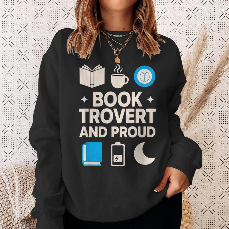 Booktrovert Introvert Reader Library Card Coffee Books Sweatshirt Gifts for Her Booktrovert Introvert Reader Library Card Coffee Books Sweatshirt Gifts for Her