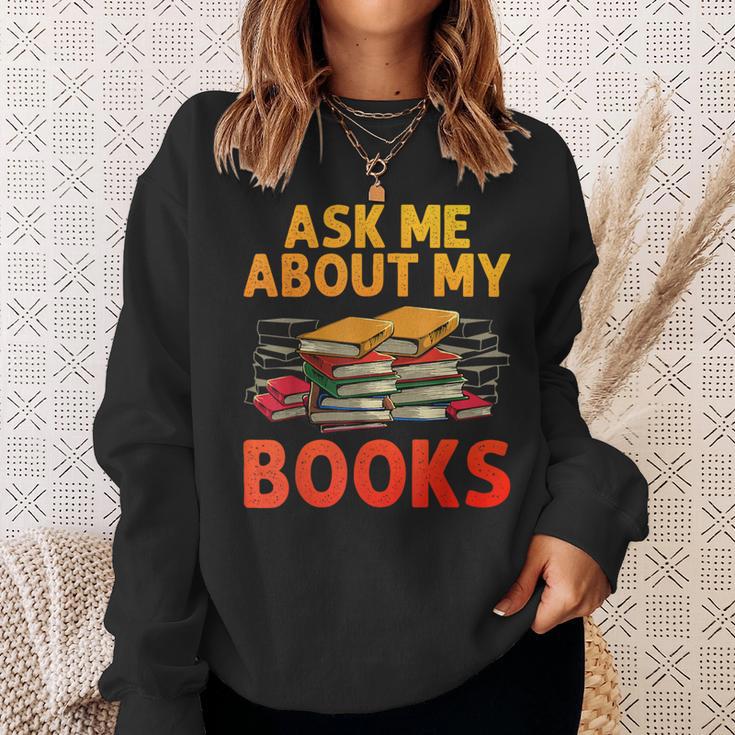 Bookworm Art For Men Women Book Reading Lover Bookish Sweatshirt Gifts for Her