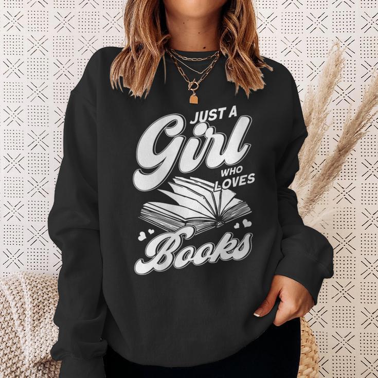 Bookworm Book Reading Just A Girl Who Loves To Read Books Sweatshirt Gifts for Her Bookworm Book Reading Just A Girl Who Loves To Read Books Sweatshirt Gifts for Her