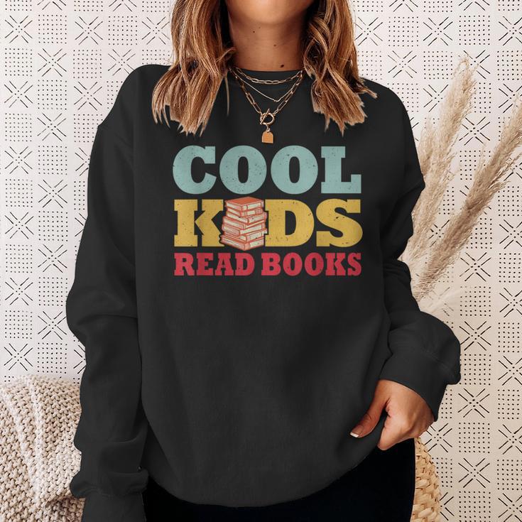 Bookworm Cool Kids Read Books Book Lover Reading Sweatshirt Gifts for Her